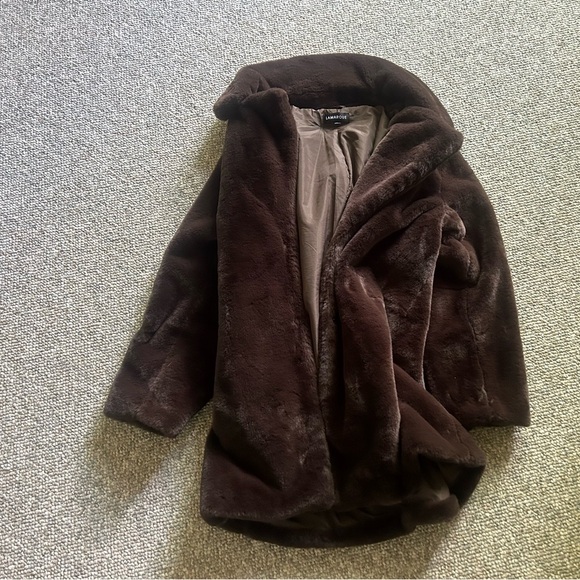 Lamarque Jackets & Blazers - Lamarque Dark Brown Faux Fur Jacket
